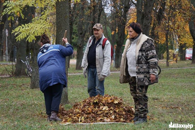 Чистый двор — уютный Двор. На территории ЖЭС-1 в Солигорске прошел субботник